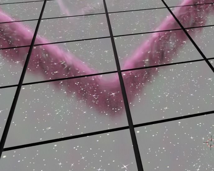 Fairy Glass Walkway decorated with Flowers 3D model_2