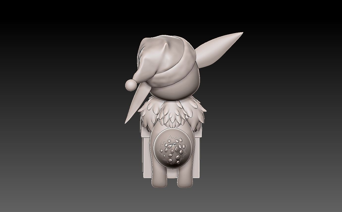 Pokemon eevee christmas 3D print model_10