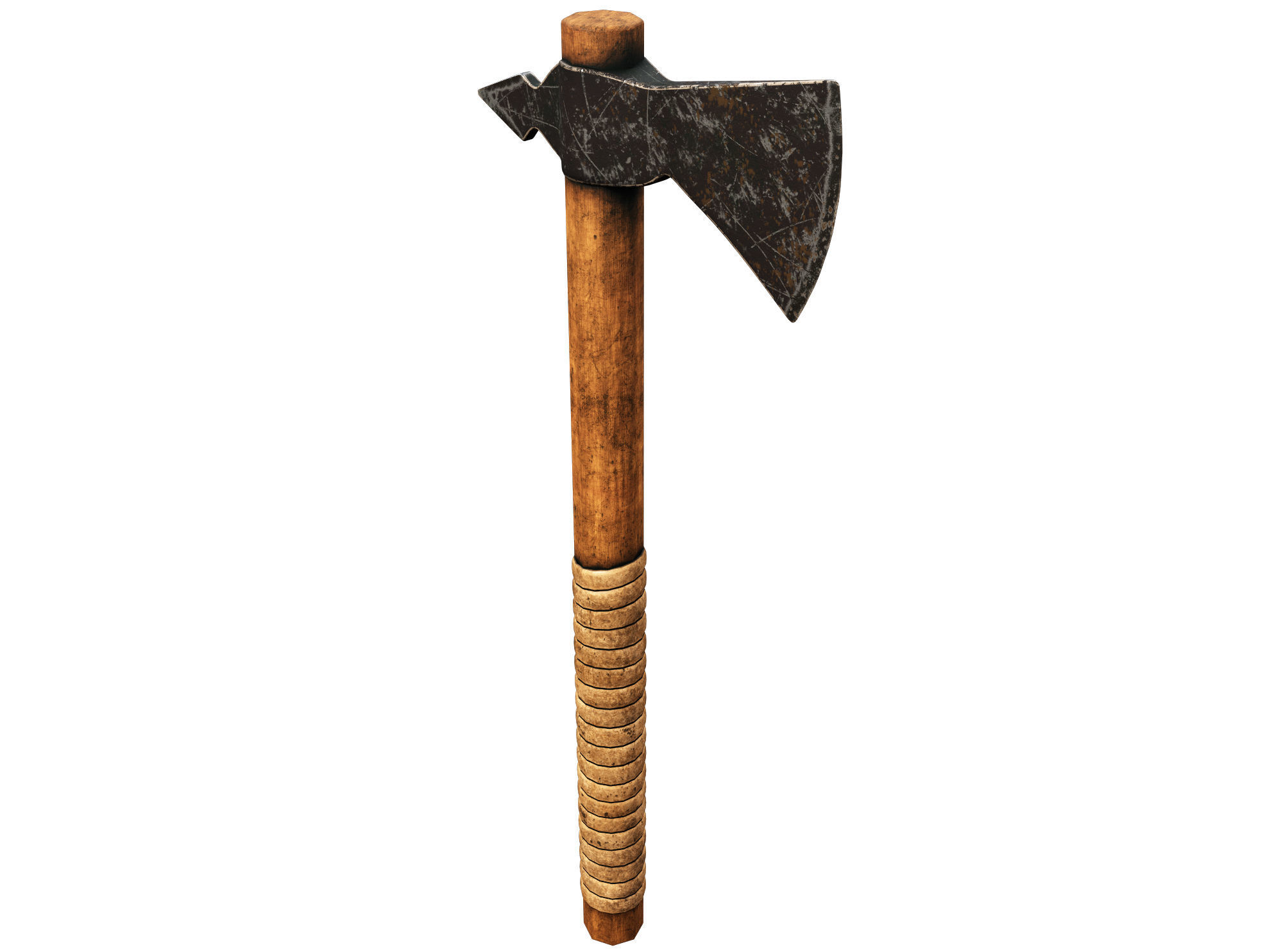 Medieval Ax  Low-poly 3D model_2