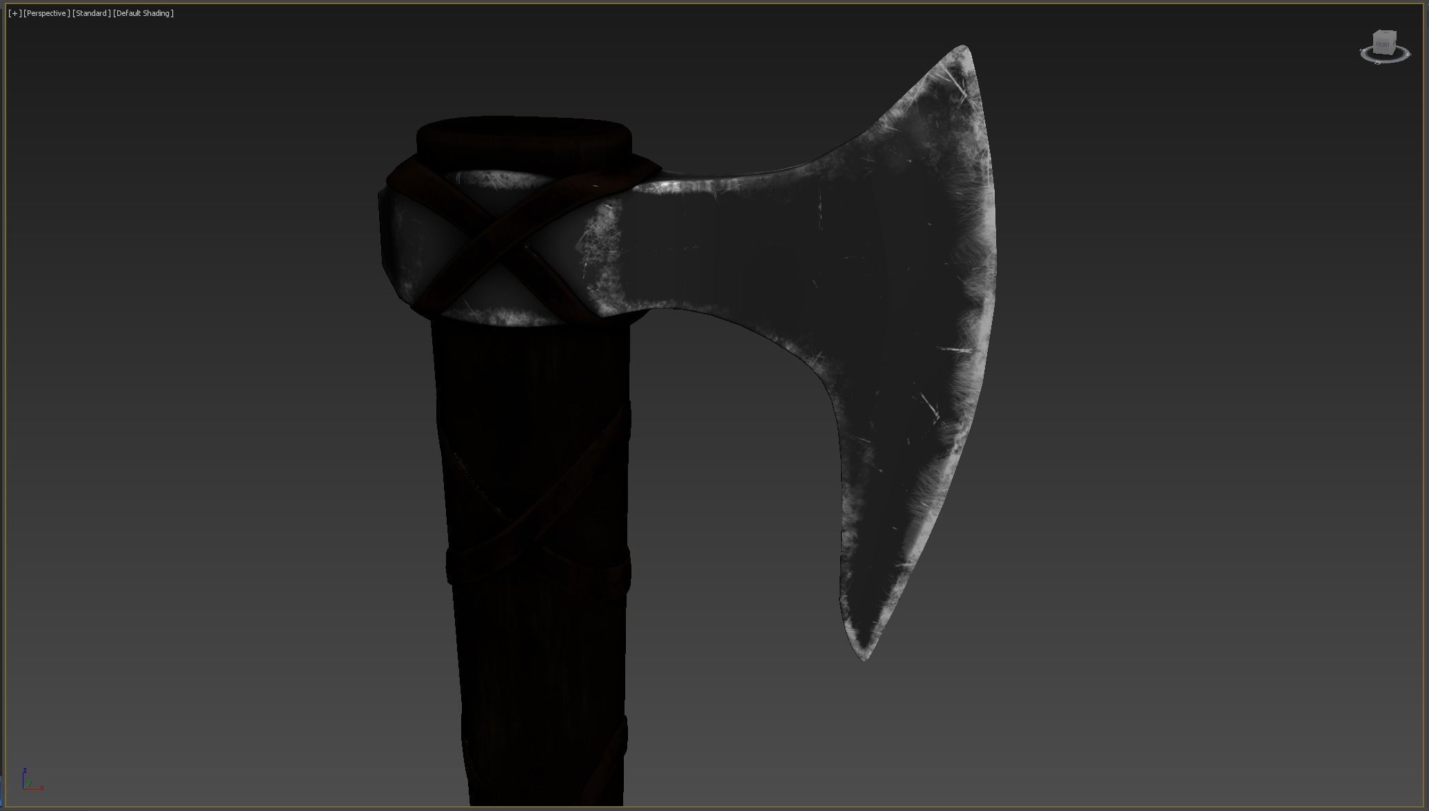 Ax Medieval Low-poly 3D model_5