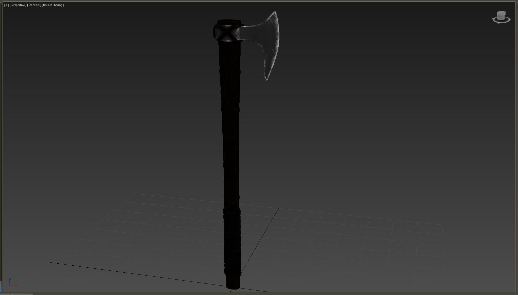Ax Medieval Low-poly 3D model_4
