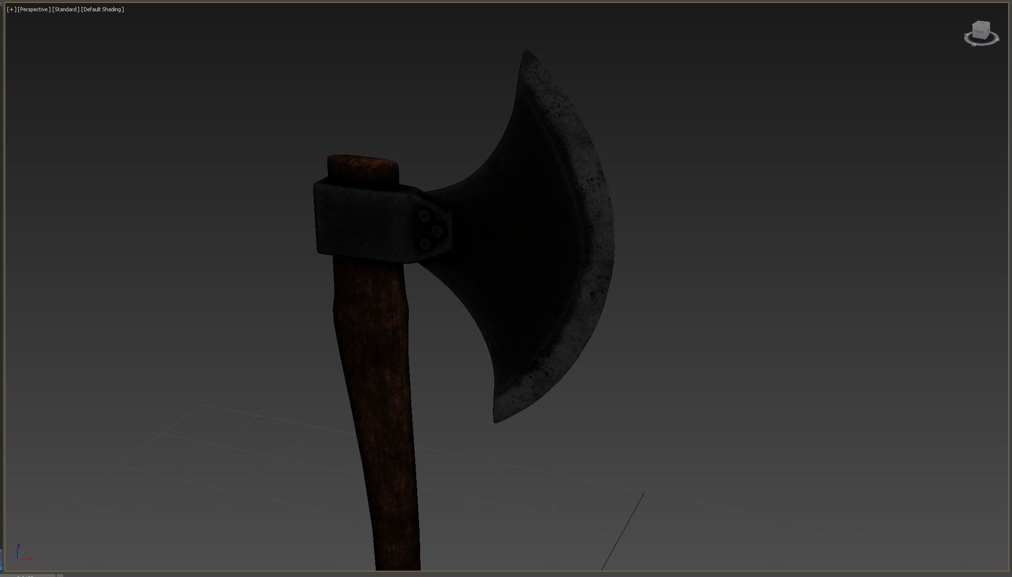 Ax Medieval Low-poly 3D model_5