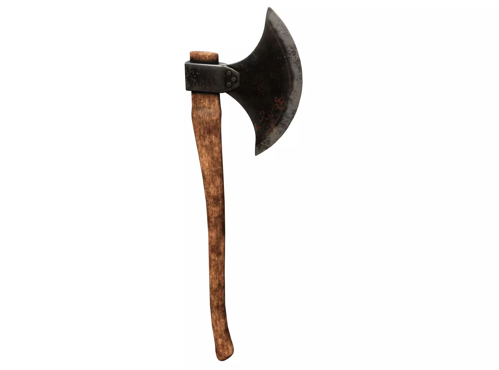 Ax Medieval Low-poly 3D model_0