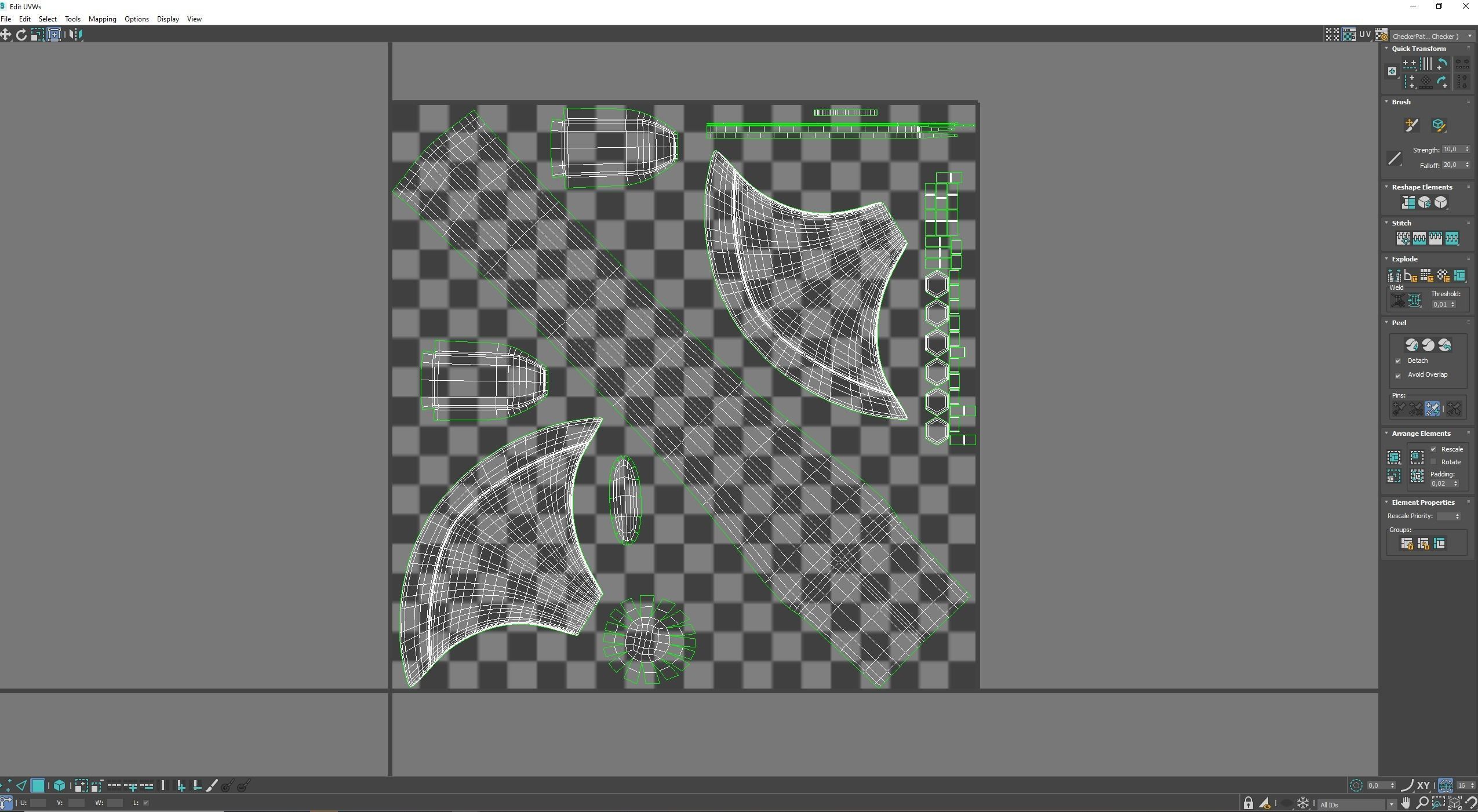Ax Medieval Low-poly 3D model_8