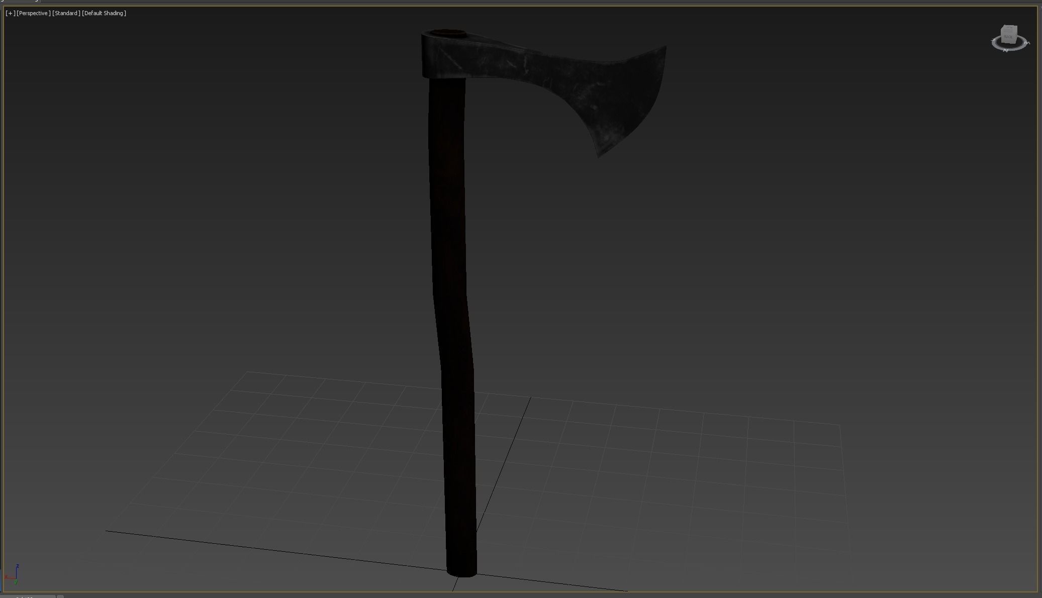 Ax Medieval Low-poly 3D model_5