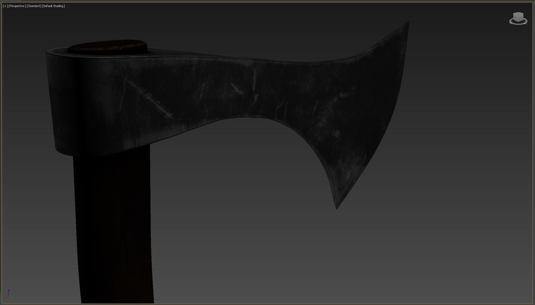 Ax Medieval Low-poly 3D model_7