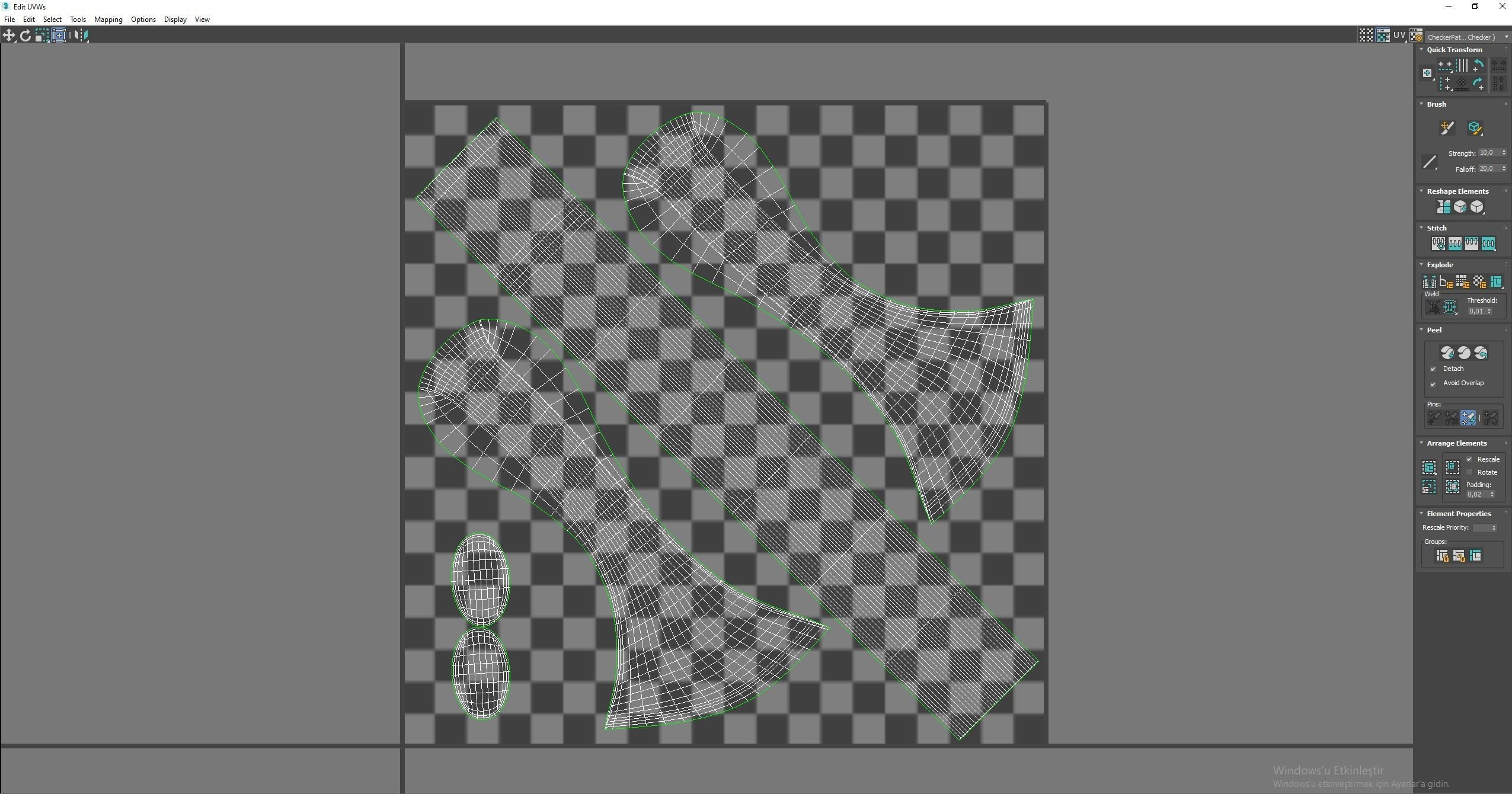 Ax Medieval Low-poly 3D model_8