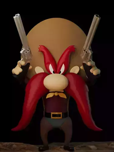 Yosemite Sam 3d Print Modelling