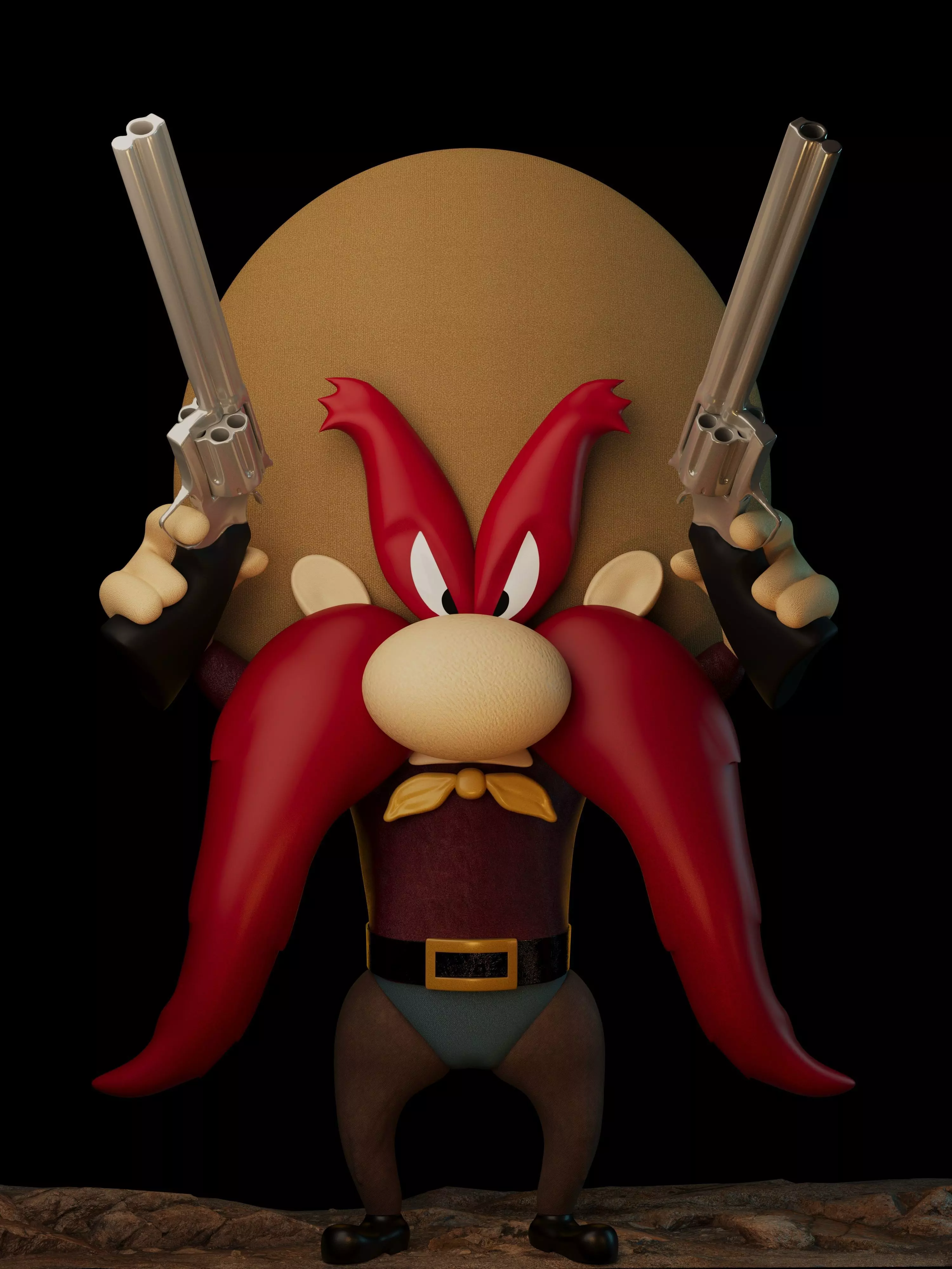Yosemite Sam 3d Print Modelling 3D print model_0