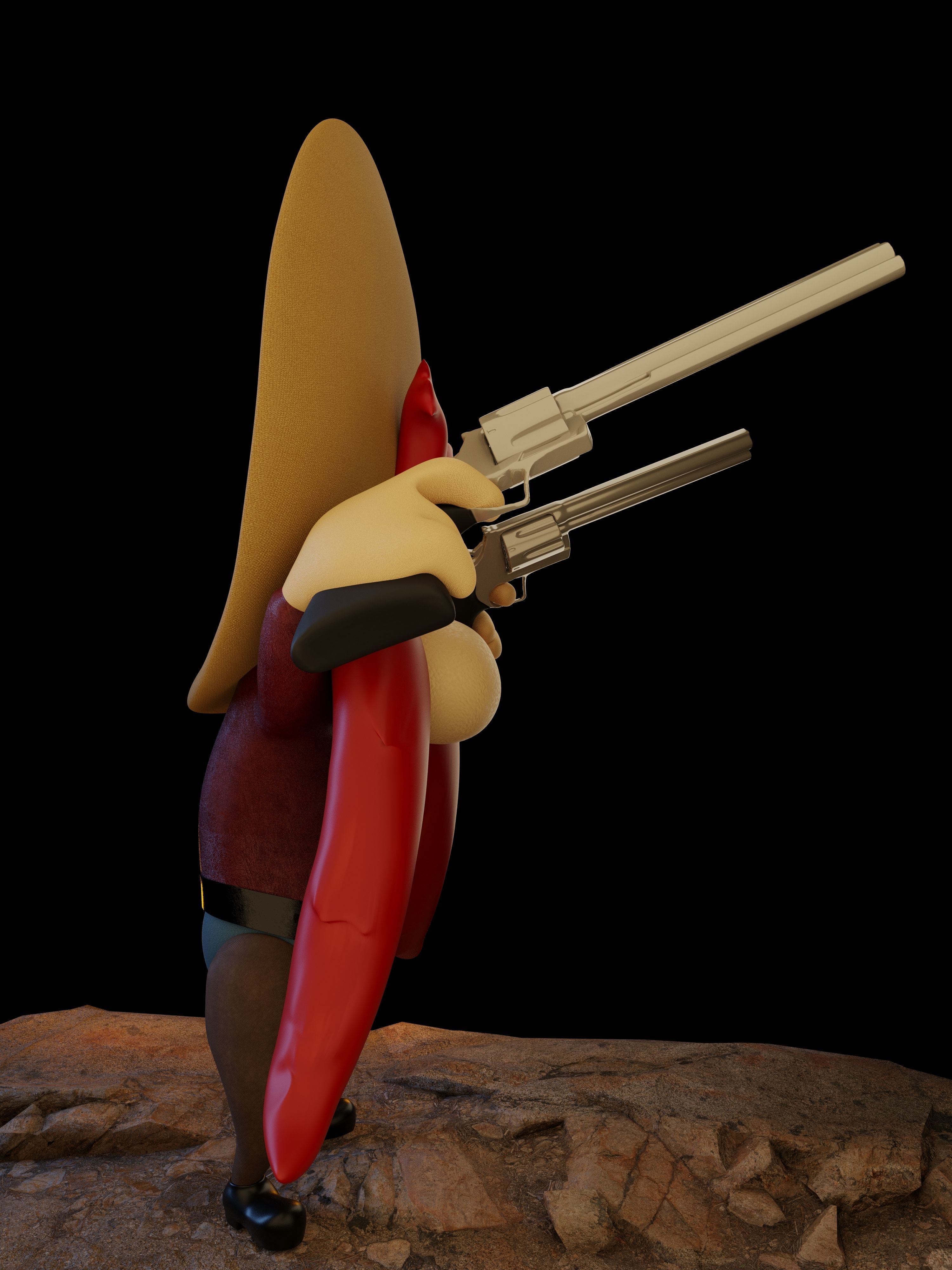 Yosemite Sam 3d Print Modelling 3D print model_3