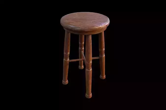 Wood Stool