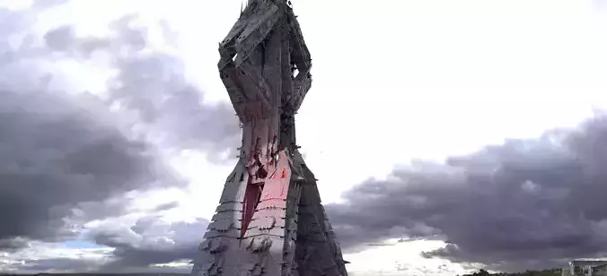  Great pyramid Sci-fi 3D model
