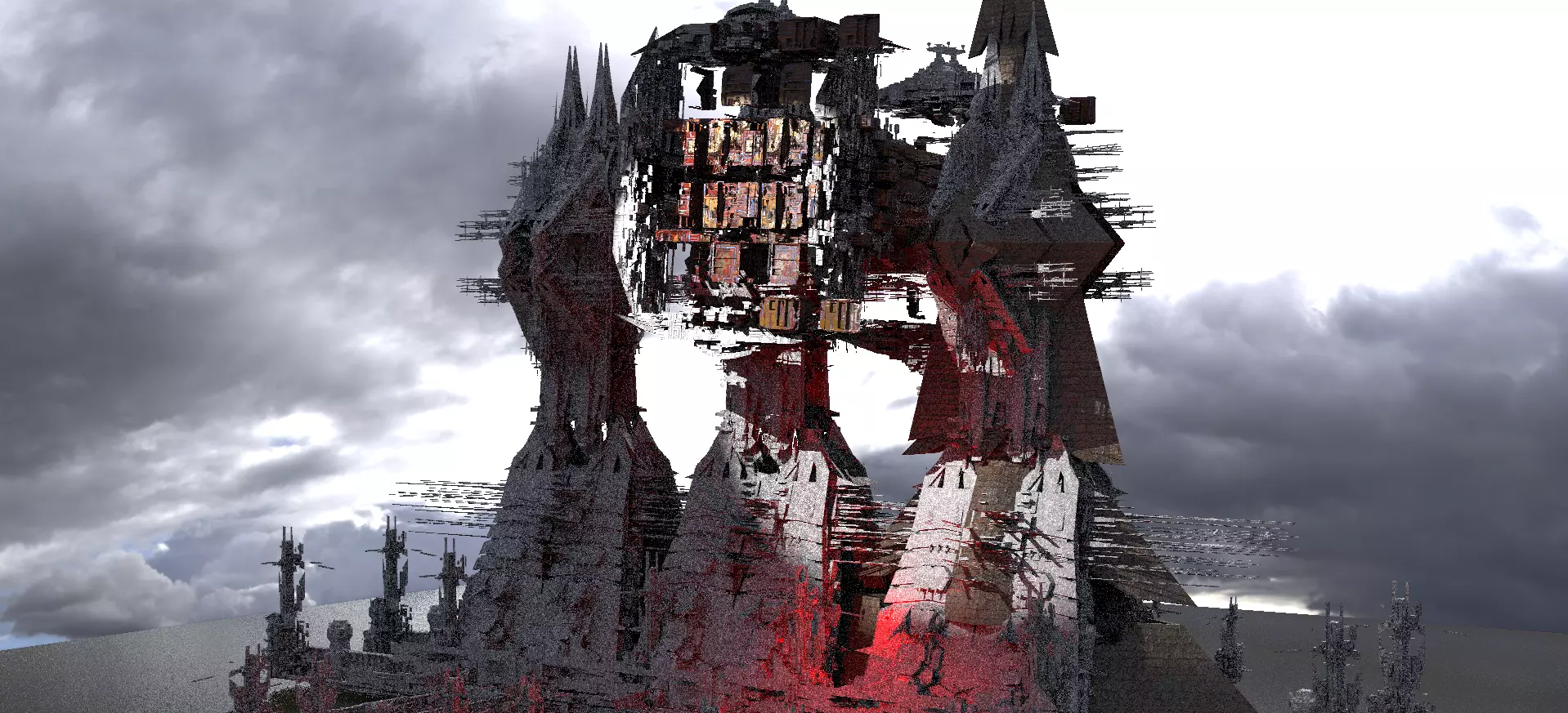 Ramesses Great pyramid under construction 5  3D model_0