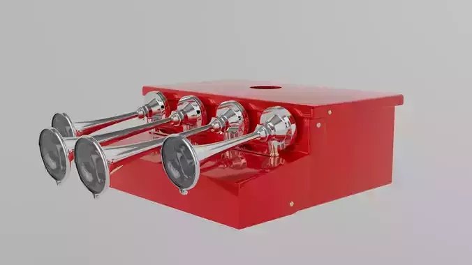 Martin-Horn-Anlage-mit-Dachkasten box with four speakers