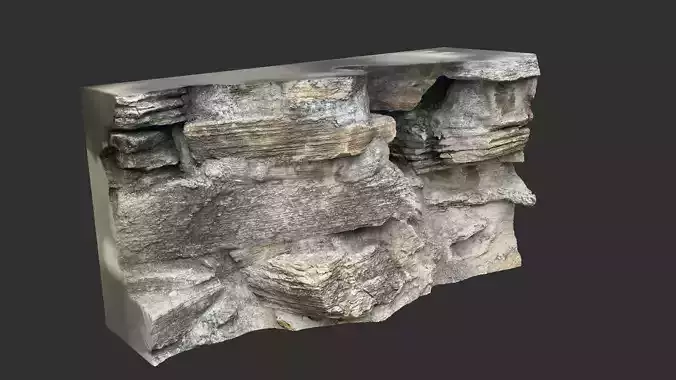 Rock cliffs 3d scan