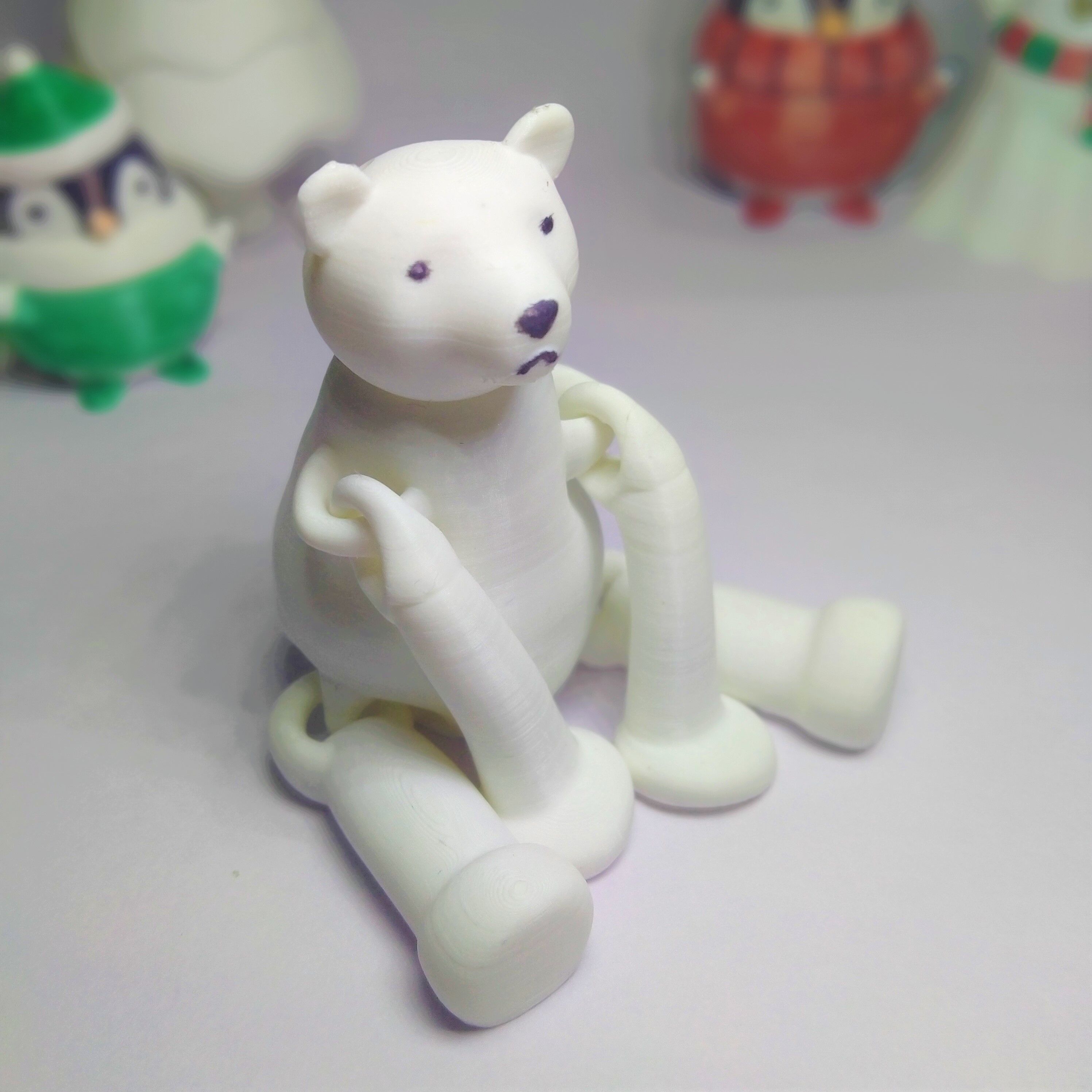Flexi Polar Bear 3D print model_5