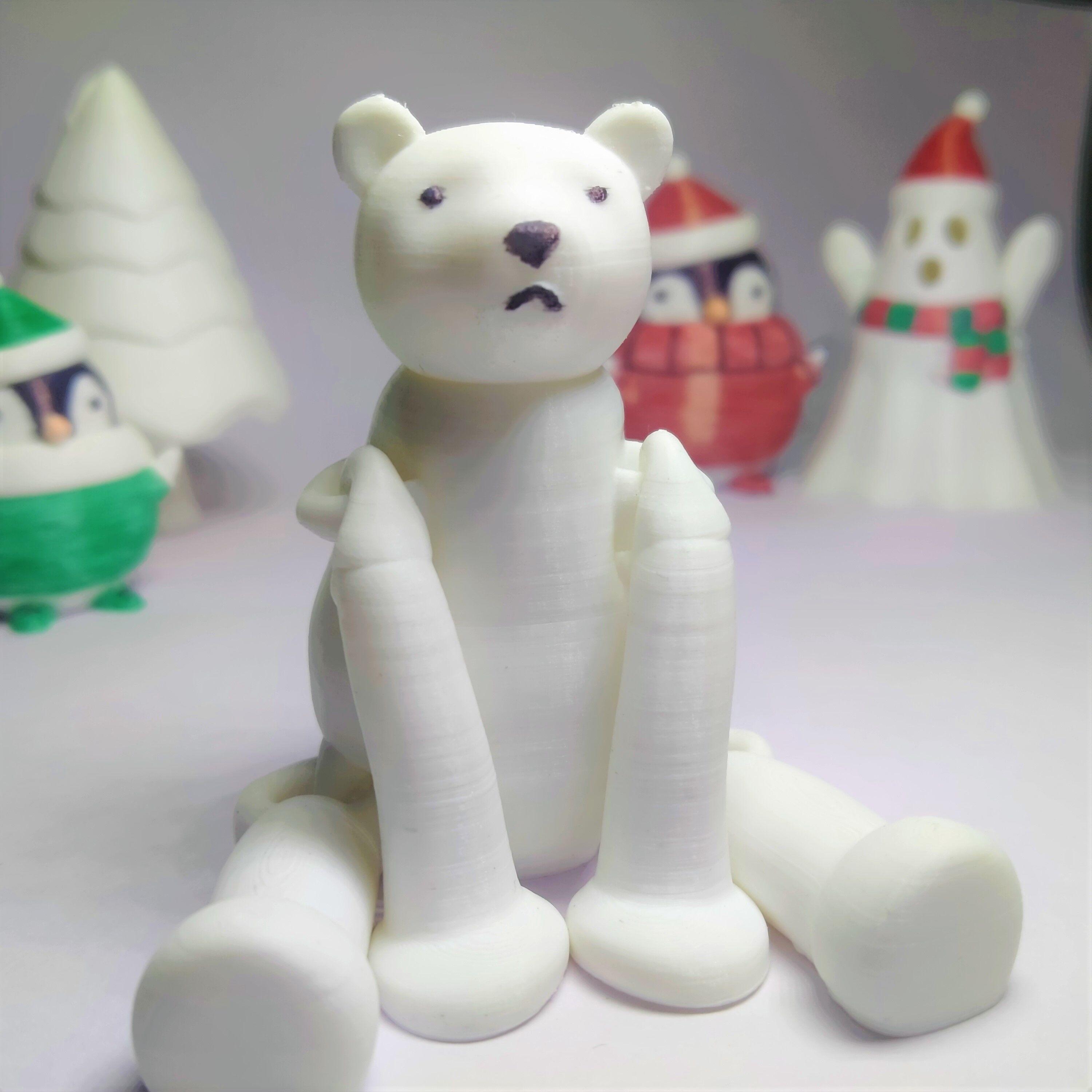 Flexi Polar Bear 3D print model_2