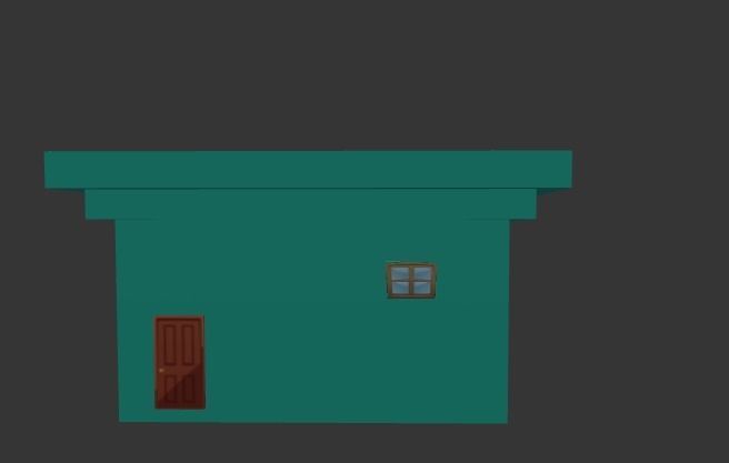 house 3d modal  Low-poly 3D model_2