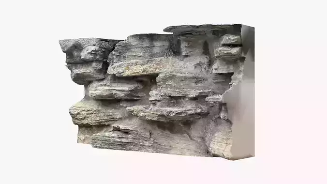 Rock cliffs 3d scan