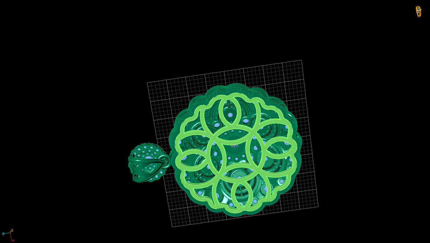 PENDANTS DIAMOND 3D print model_2