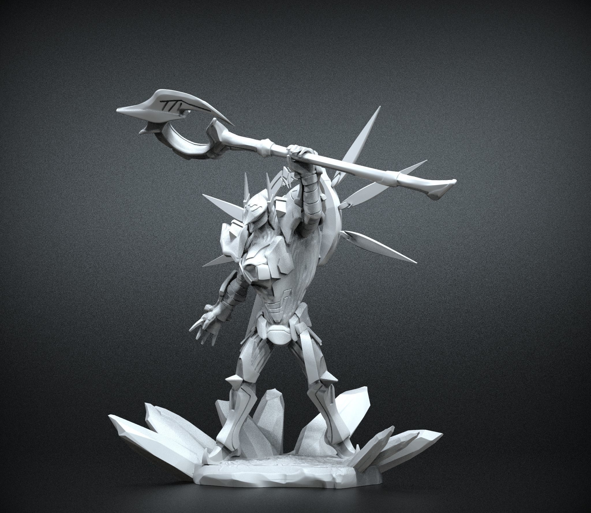 STL Nasus Armored Titan - League of legends 3D print model_10