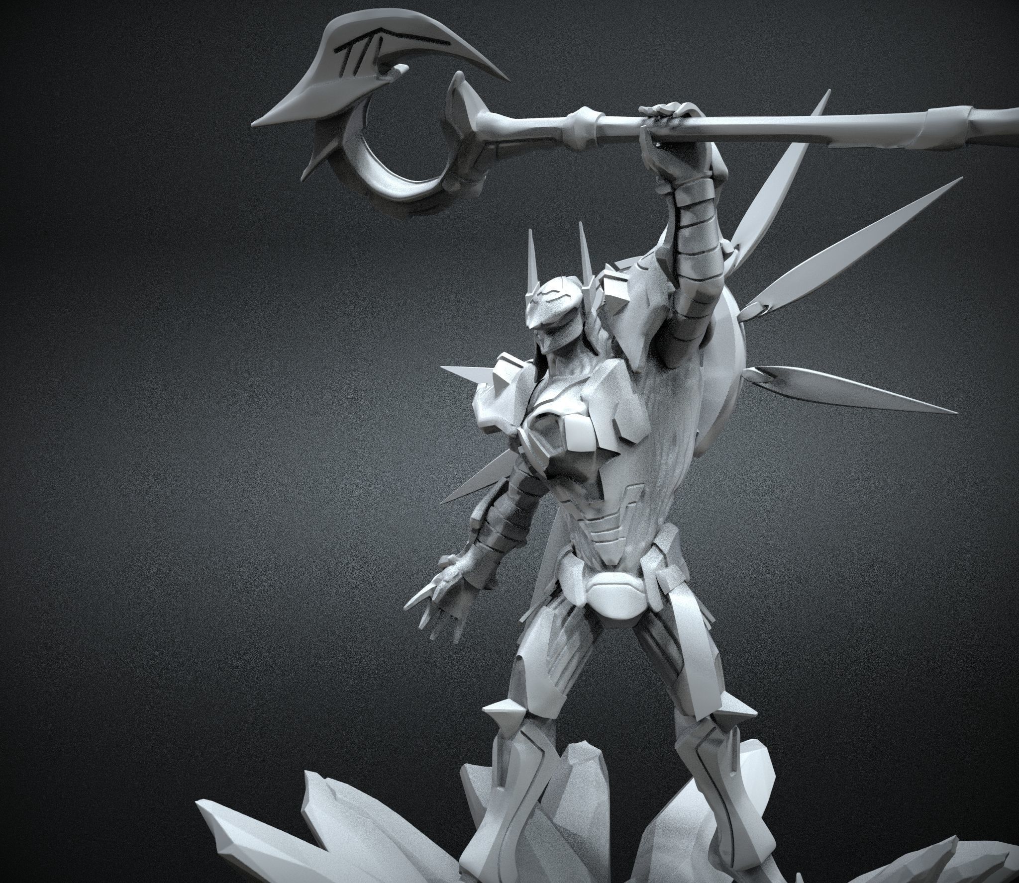 STL Nasus Armored Titan - League of legends 3D print model_1