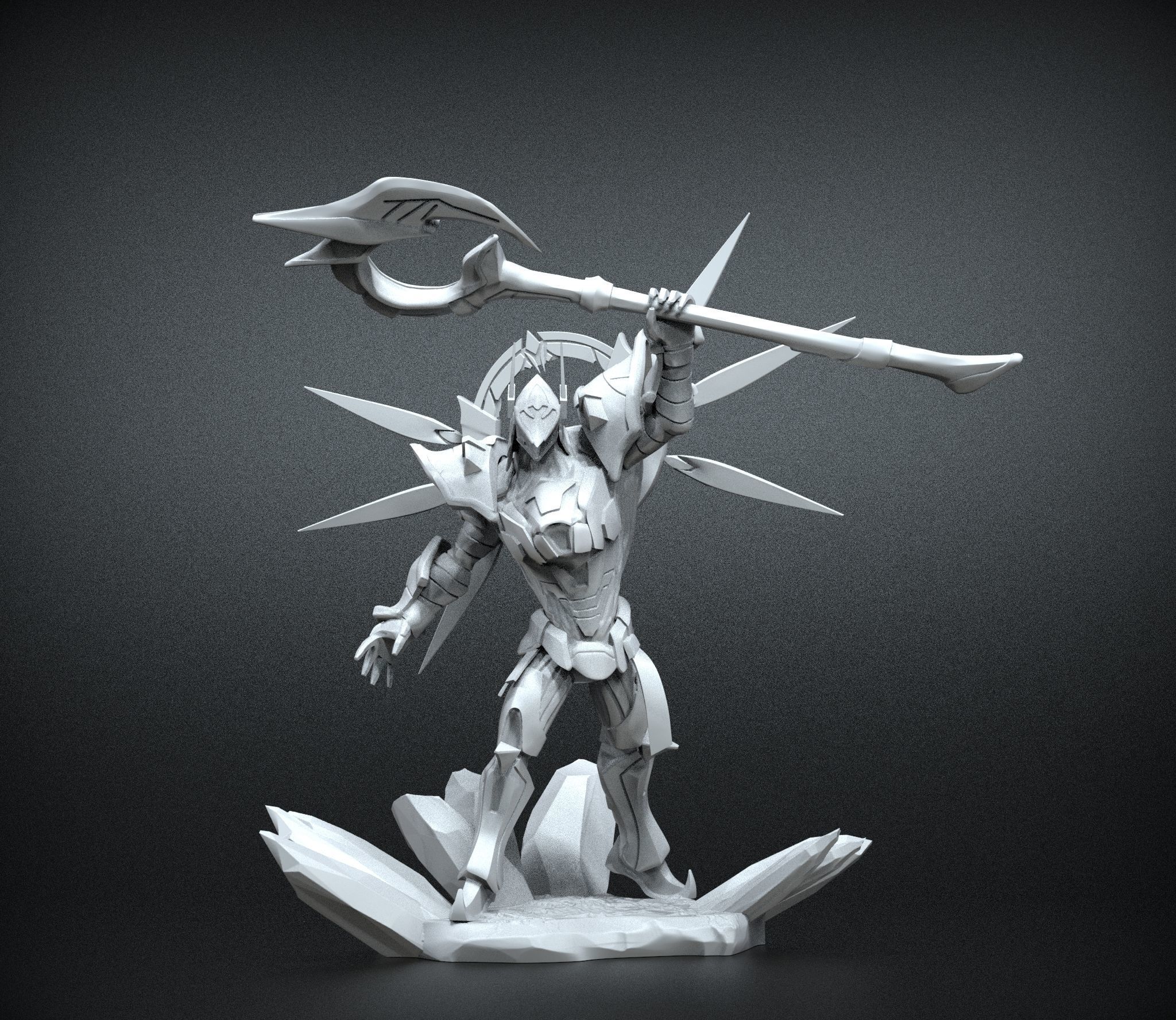 STL Nasus Armored Titan - League of legends 3D print model_2