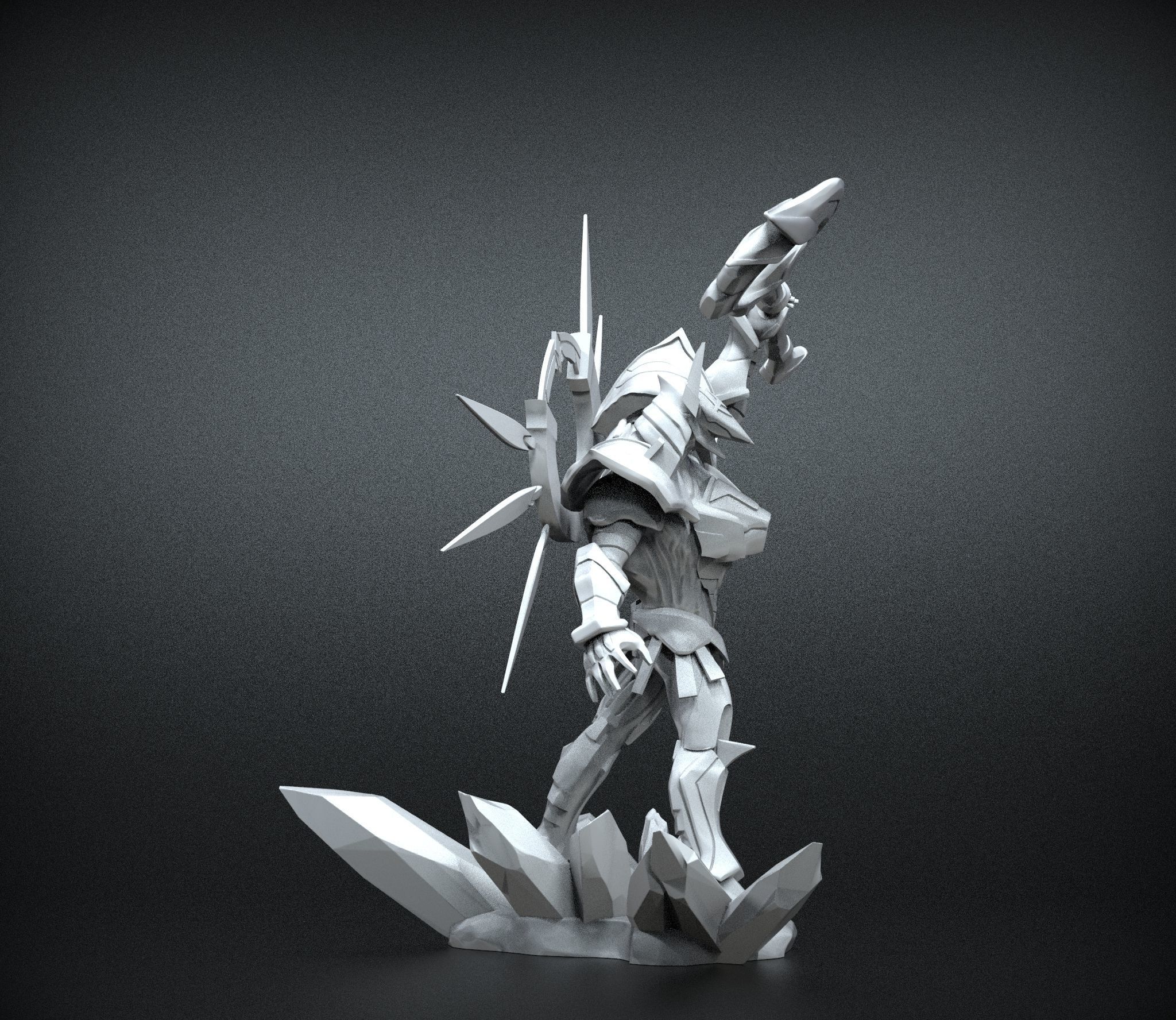 STL Nasus Armored Titan - League of legends 3D print model_9