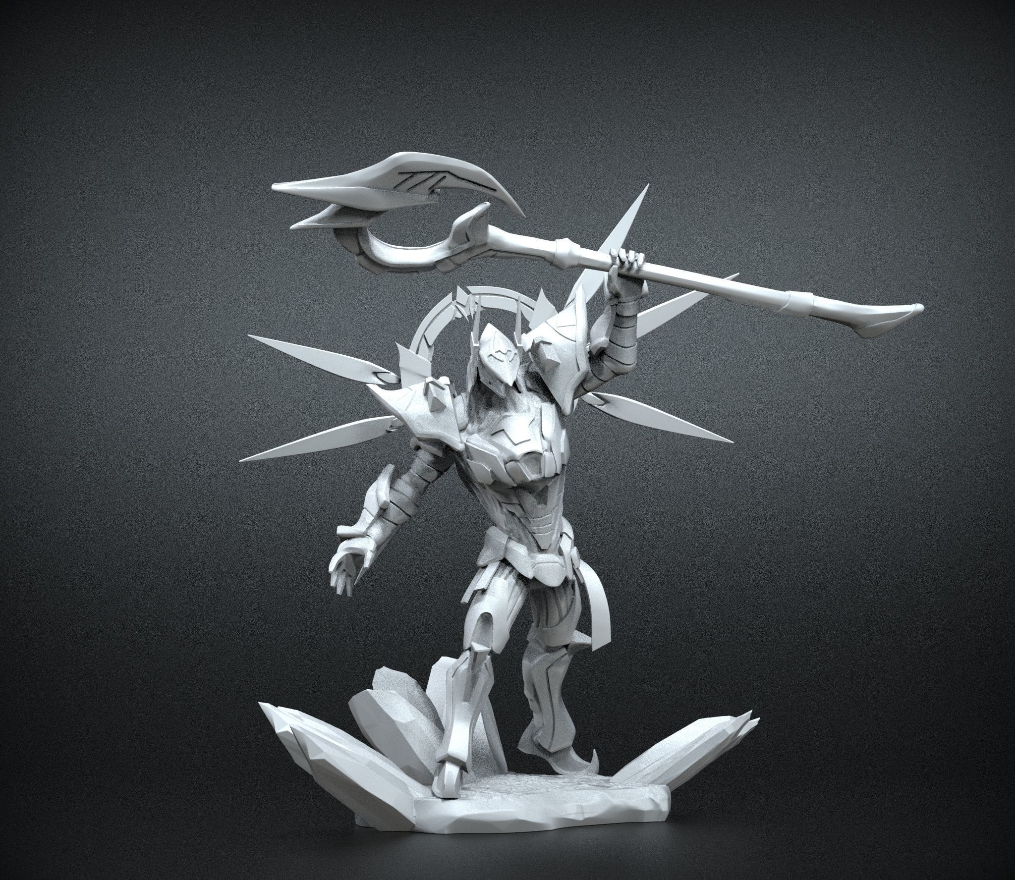 STL Nasus Armored Titan - League of legends 3D print model_8