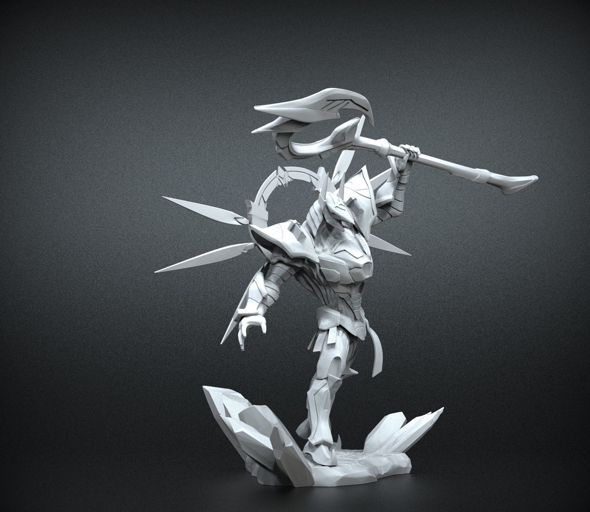 STL Nasus Armored Titan - League of legends 3D print model_5