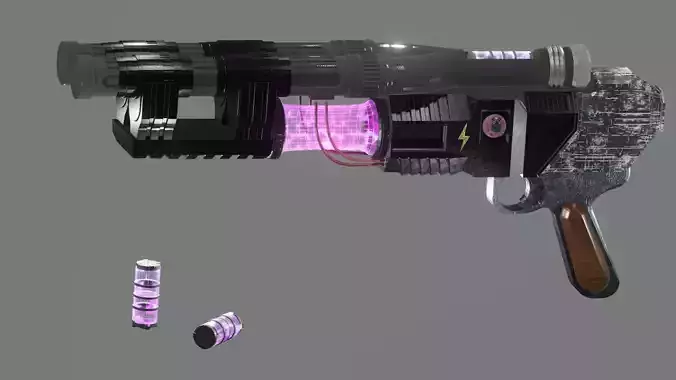 Fantasy Sliquifier Double Barreled Wonder weapon gun