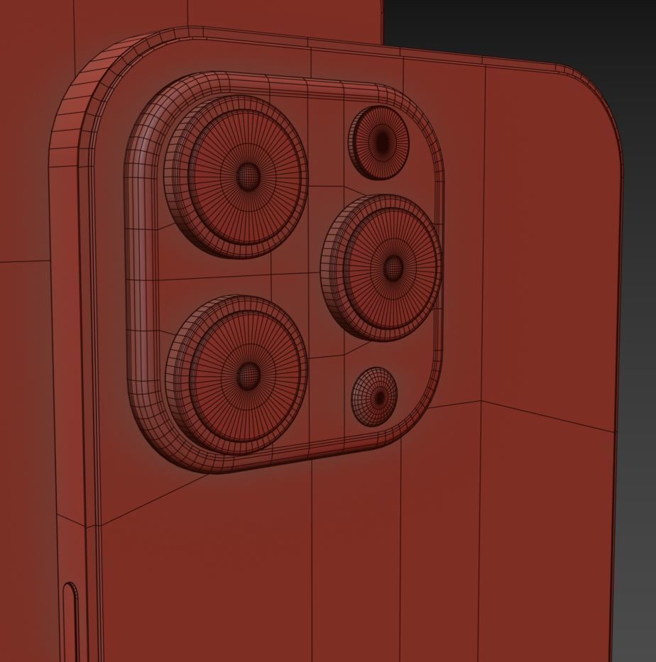 iPhone 14 Low-poly 3D model_3