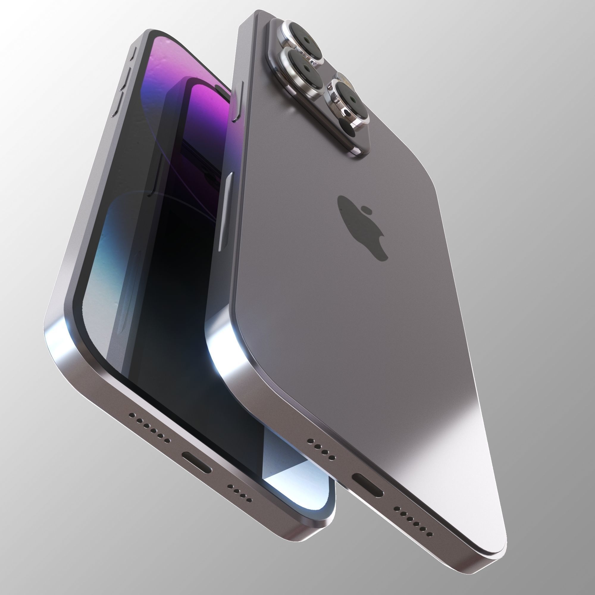 iPhone 14 Low-poly 3D model_6