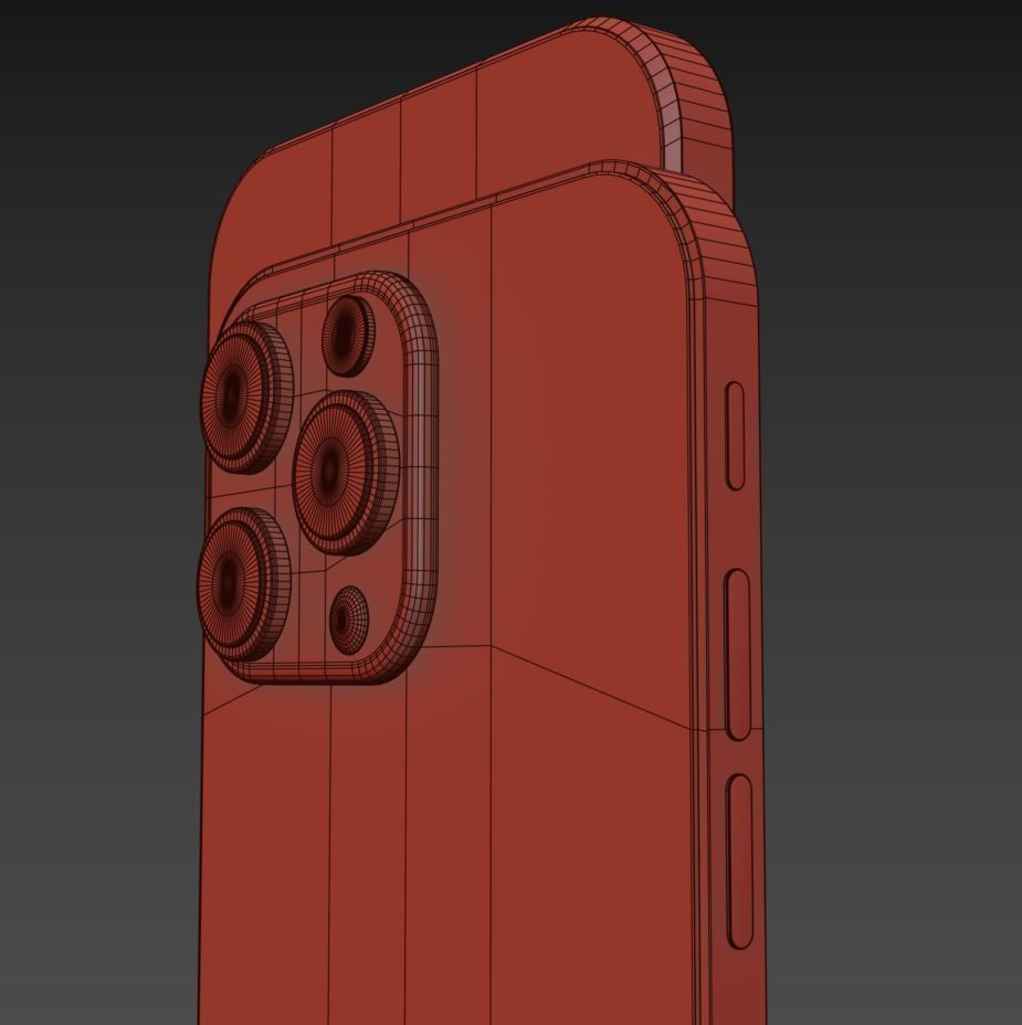 iPhone 14 Low-poly 3D model_5