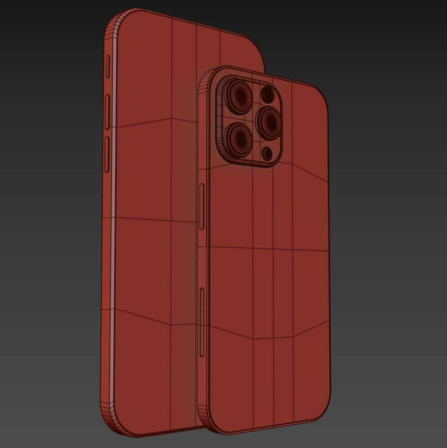 iPhone 14 Low-poly 3D model_1