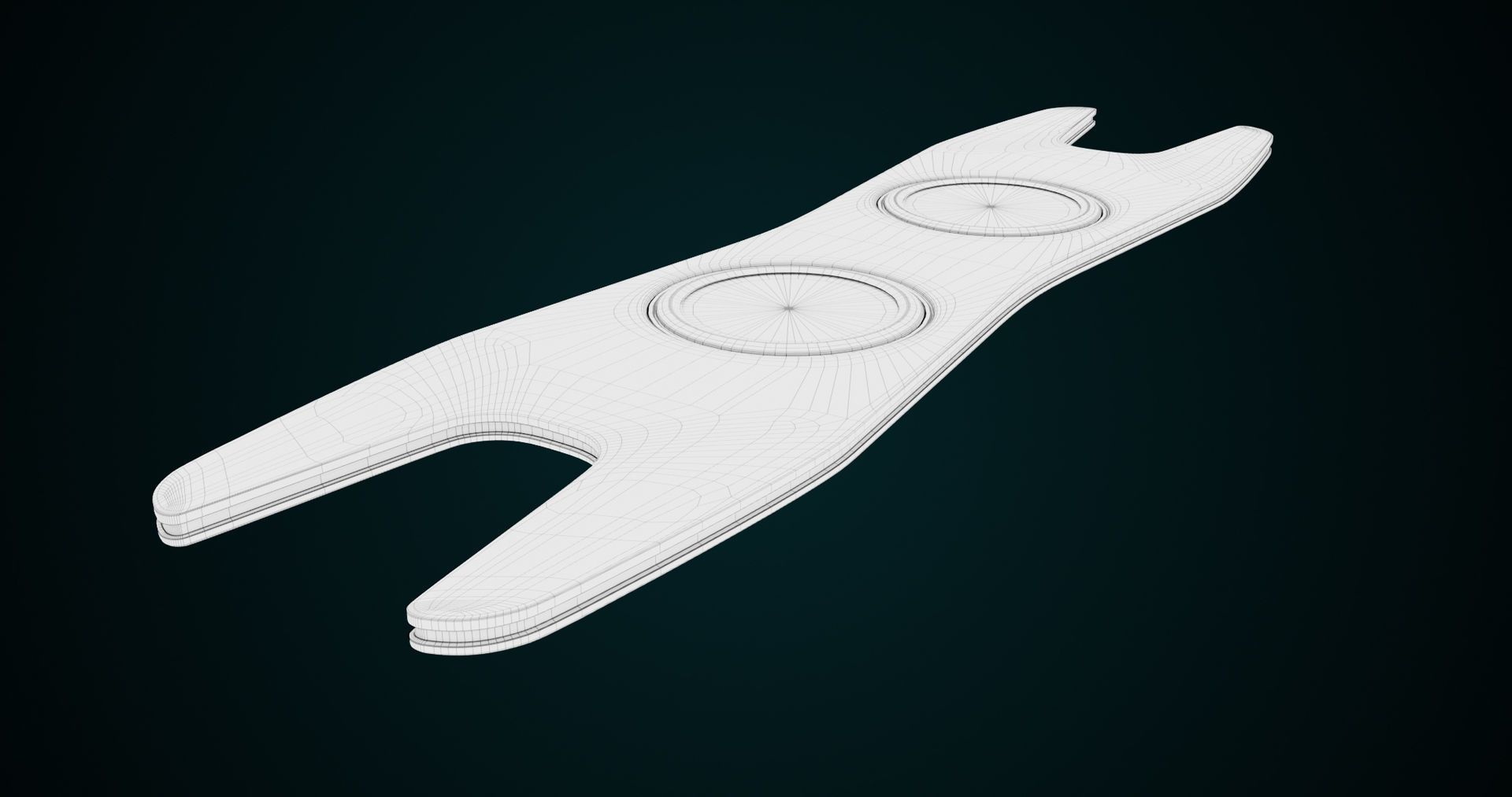 Sci-Fi Hoverboard 1 All PBR Unity UE Textures included Low-poly 3D model_16