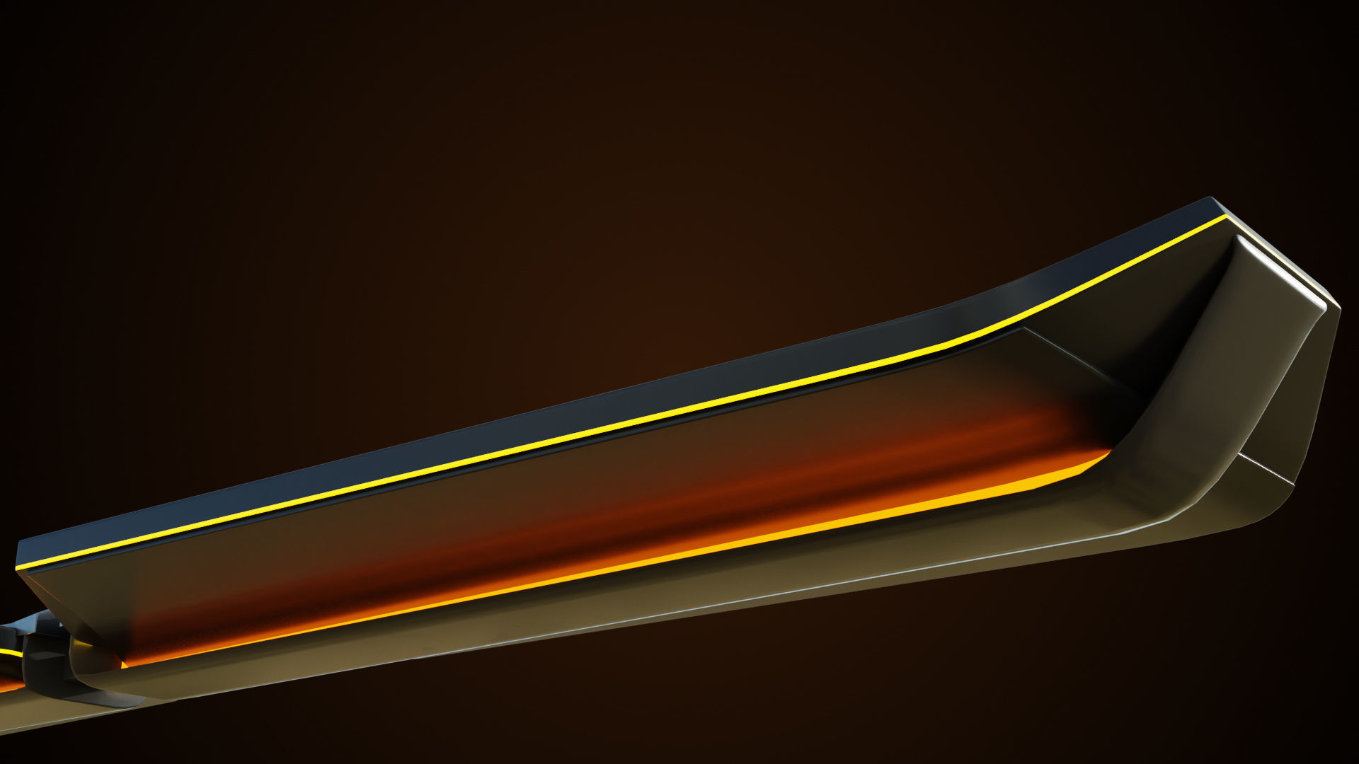 Sic-Fi Hoverboard 4 All PBR Unity UE Textures Included Low-poly 3D model_16