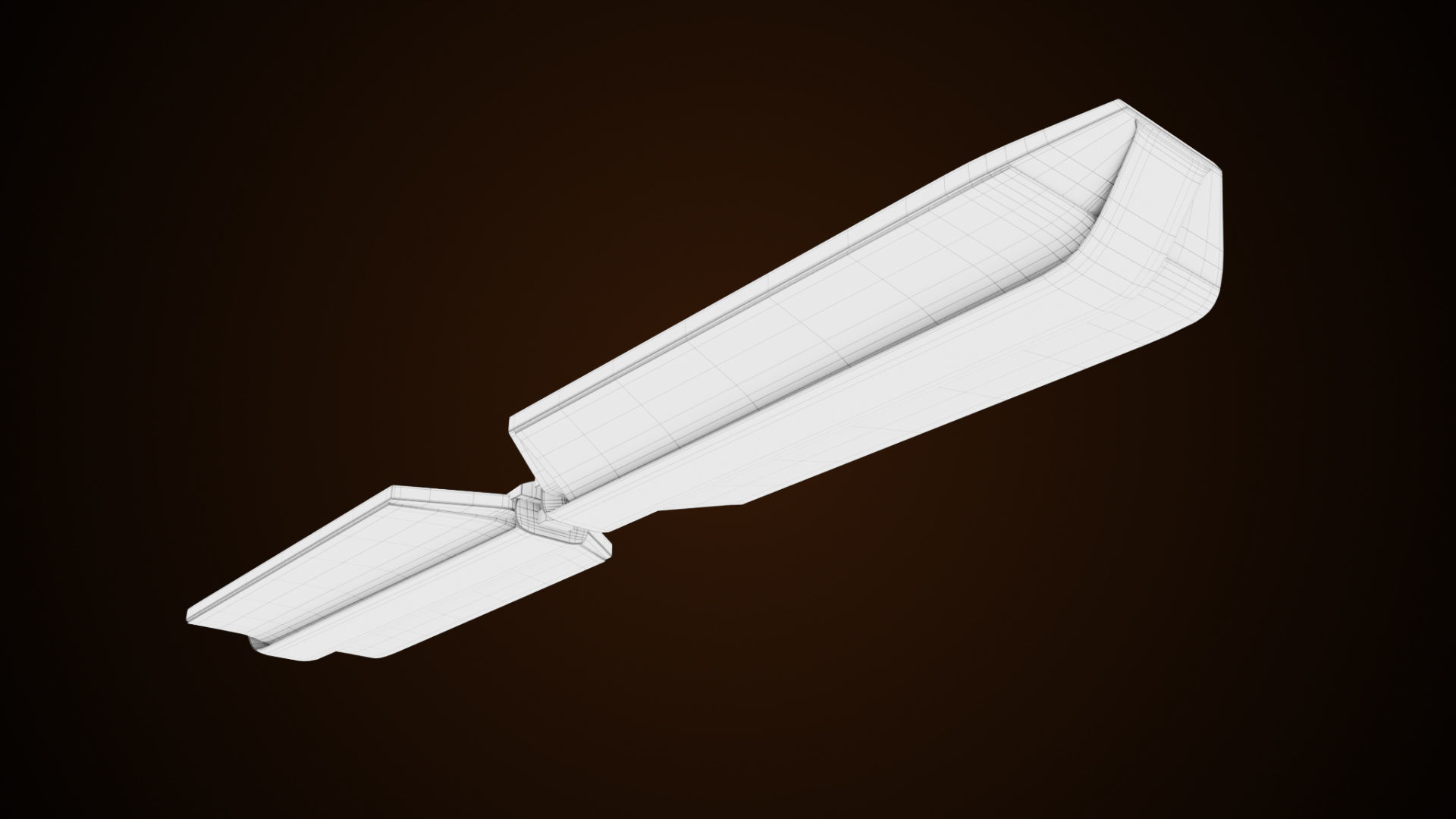 Sic-Fi Hoverboard 4 All PBR Unity UE Textures Included Low-poly 3D model_19