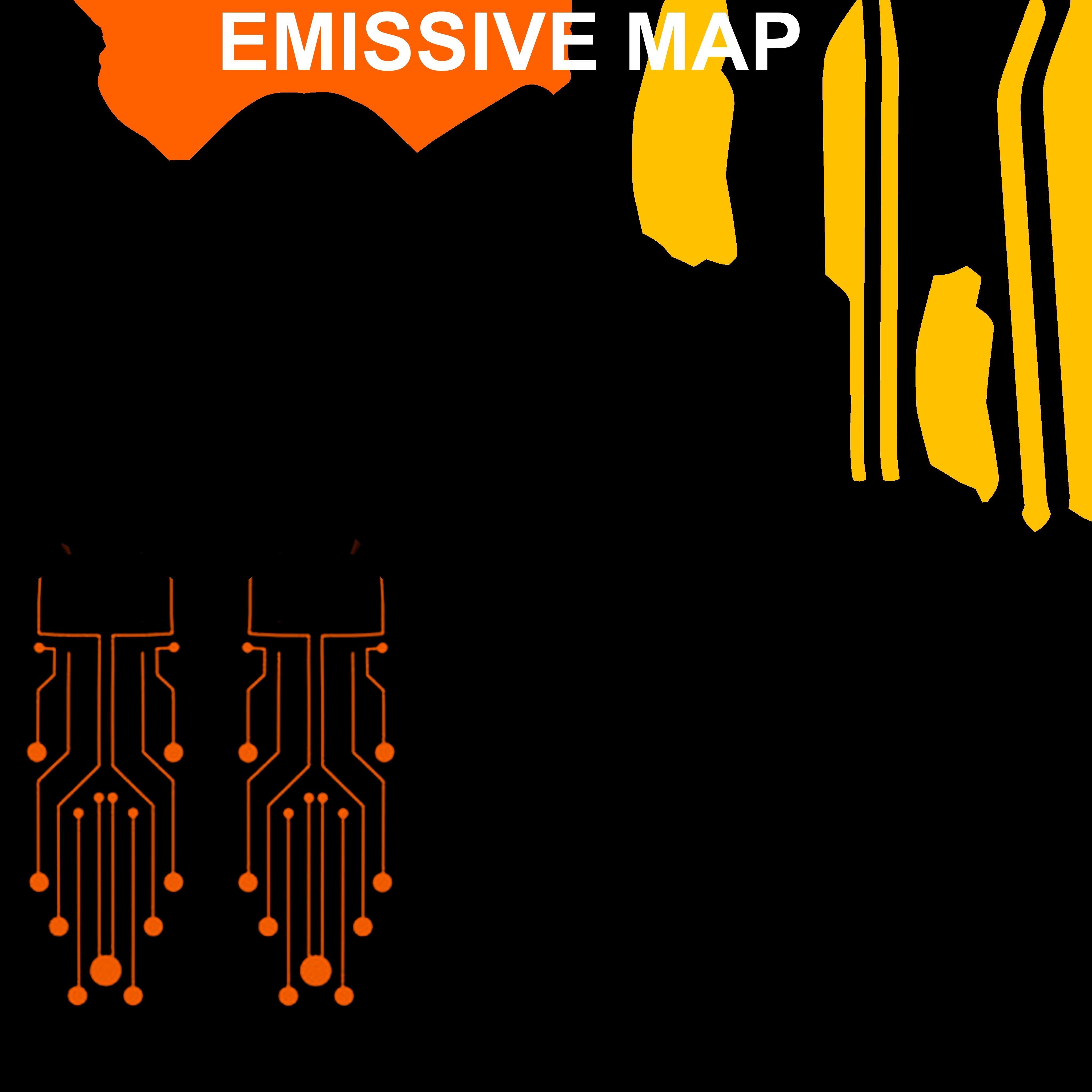 Sic-Fi Hoverboard 4 All PBR Unity UE Textures Included Low-poly 3D model_24
