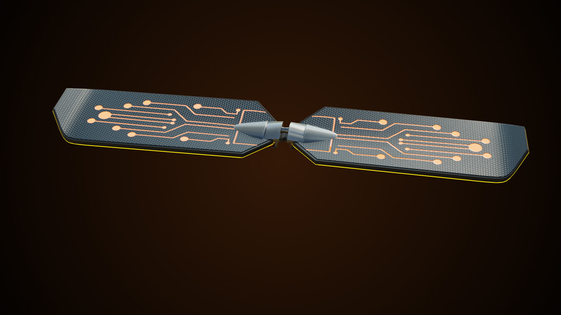 Sic-Fi Hoverboard 4 All PBR Unity UE Textures Included Low-poly 3D model_9