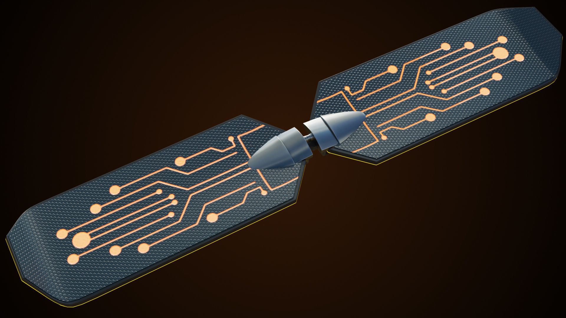 Sic-Fi Hoverboard 4 All PBR Unity UE Textures Included Low-poly 3D model_1