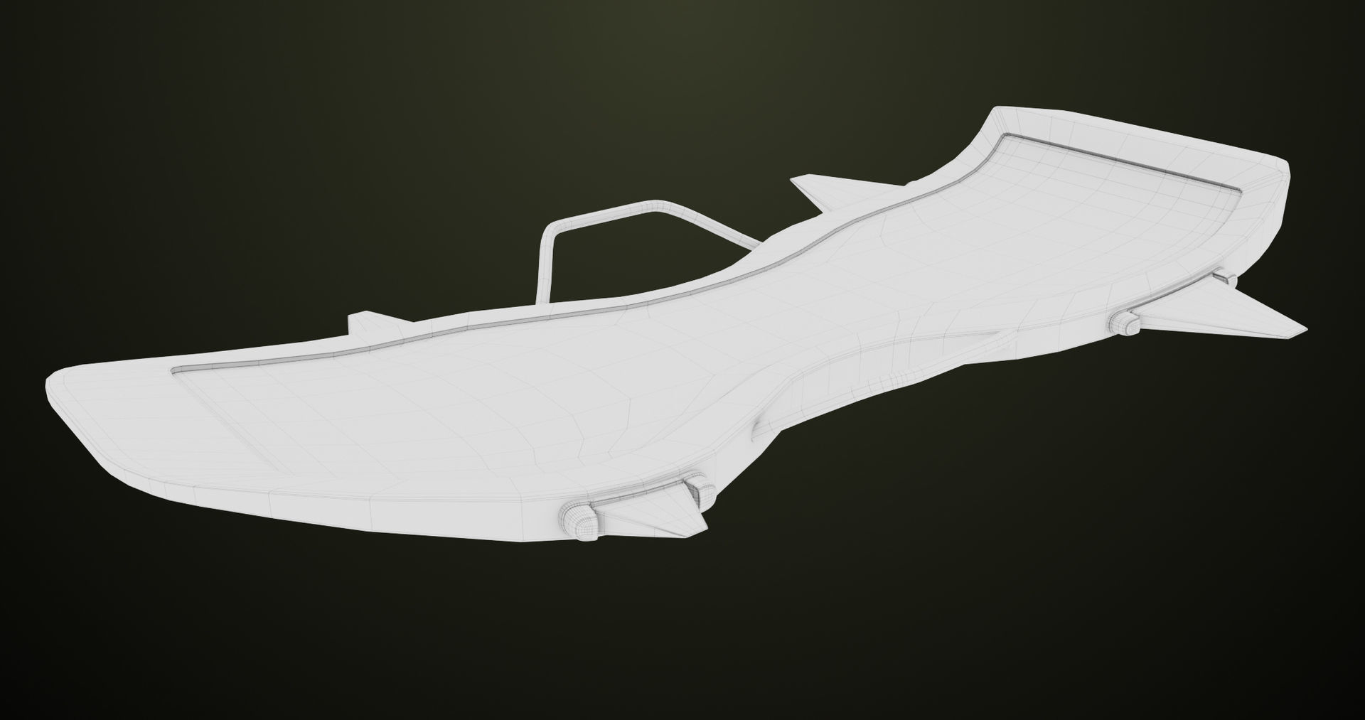  Sci Fi Hoverboard 7 All PBR Unity UE Textures Included Low-poly 3D model_16