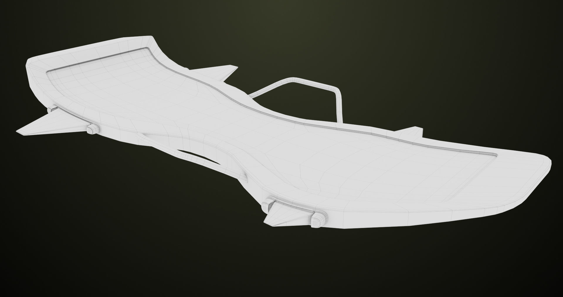  Sci Fi Hoverboard 7 All PBR Unity UE Textures Included Low-poly 3D model_20