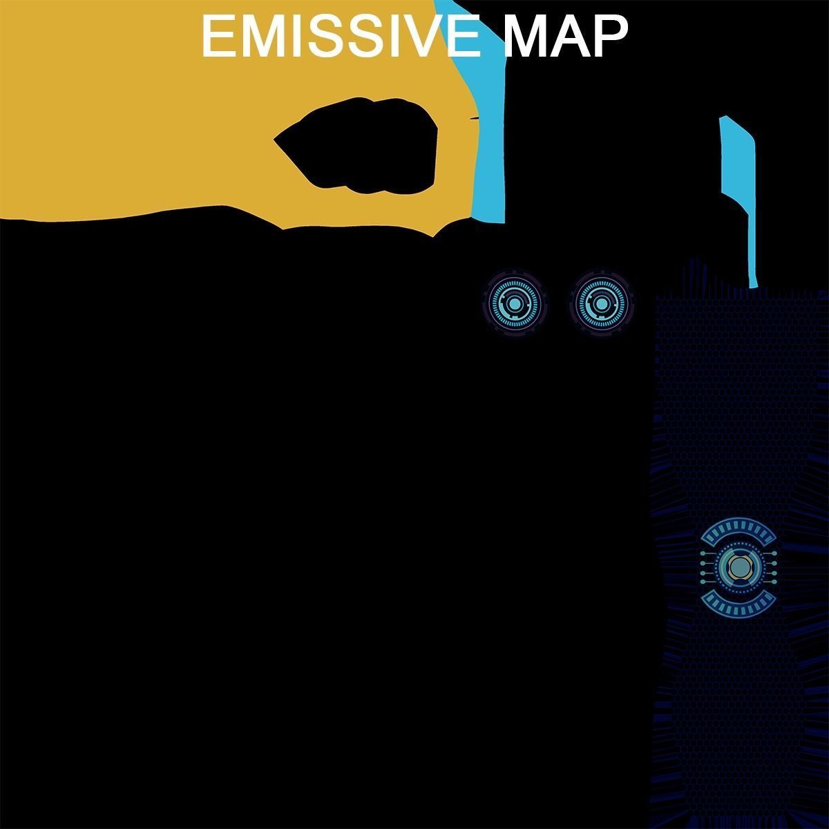  Sci Fi Hoverboard 7 All PBR Unity UE Textures Included Low-poly 3D model_25