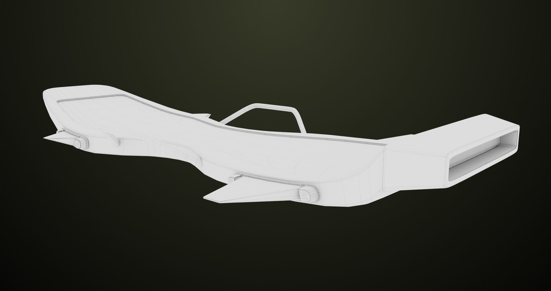  Sci Fi Hoverboard 7 All PBR Unity UE Textures Included Low-poly 3D model_21