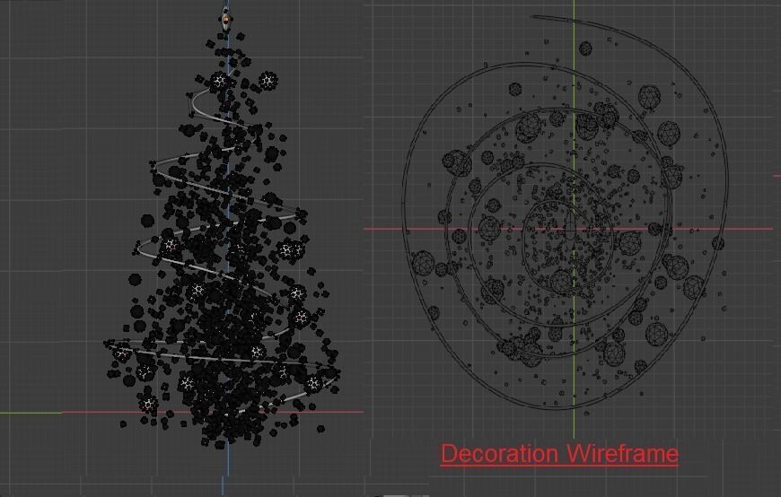 CHRISTMAS TREE - GIFT BOXES -  PLAIN CHRISTMAS TREE 3D Model Collection_17
