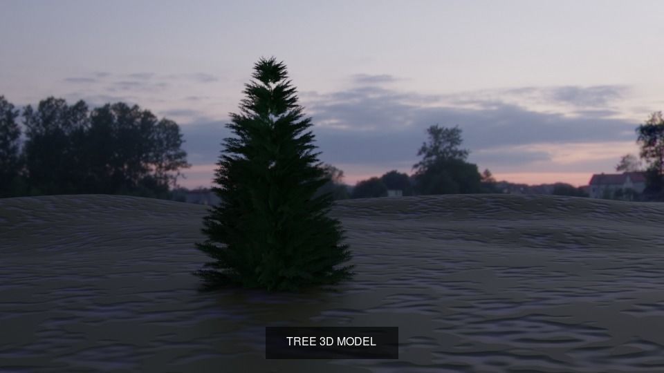 CHRISTMAS TREE - GIFT BOXES -  PLAIN CHRISTMAS TREE 3D Model Collection_7