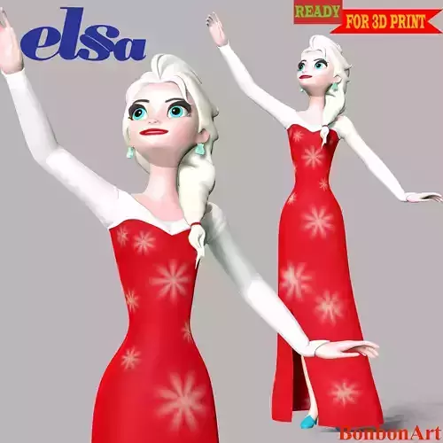 Elsa Princess 3D print model