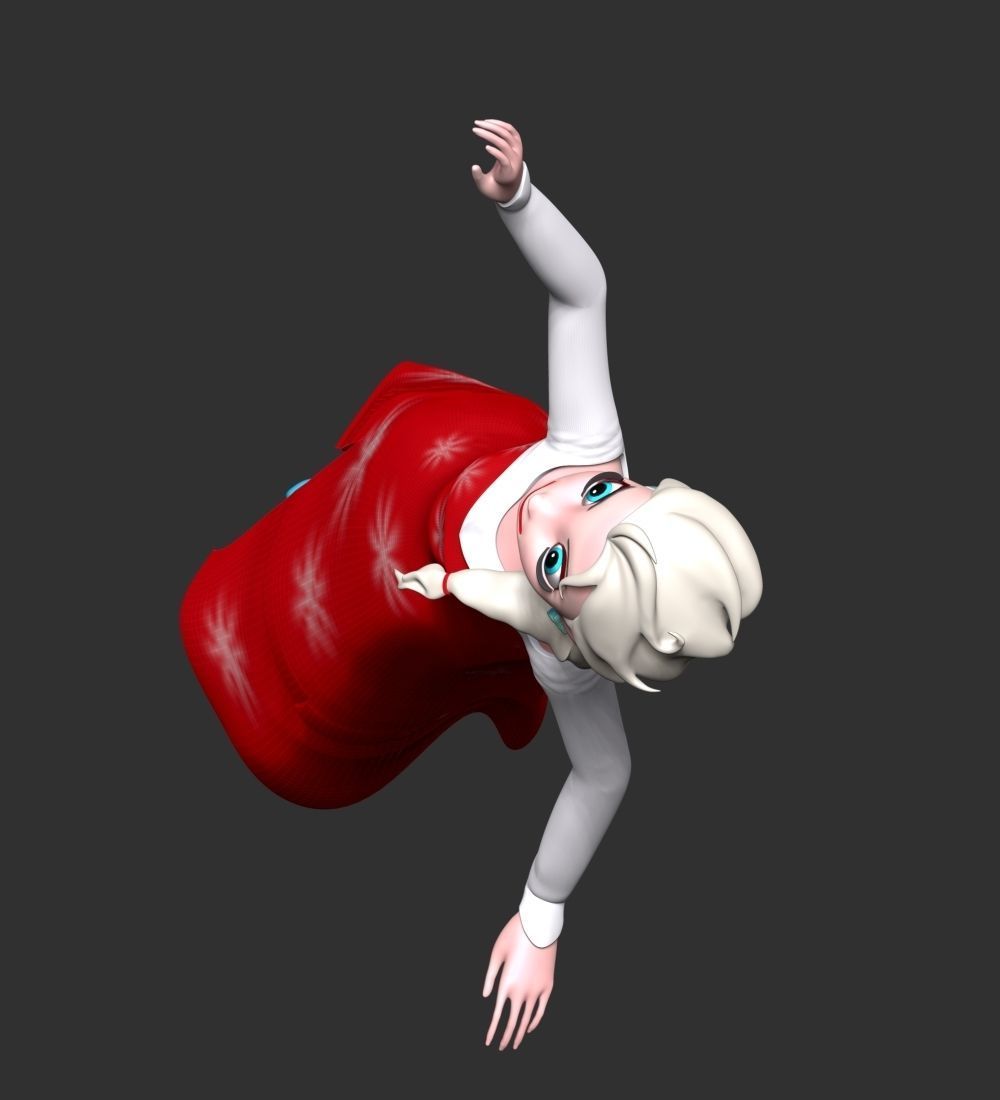 Elsa Princess 3D print model_9
