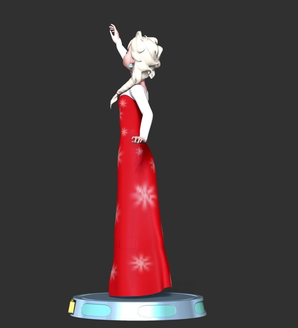 Elsa Princess 3D print model_19
